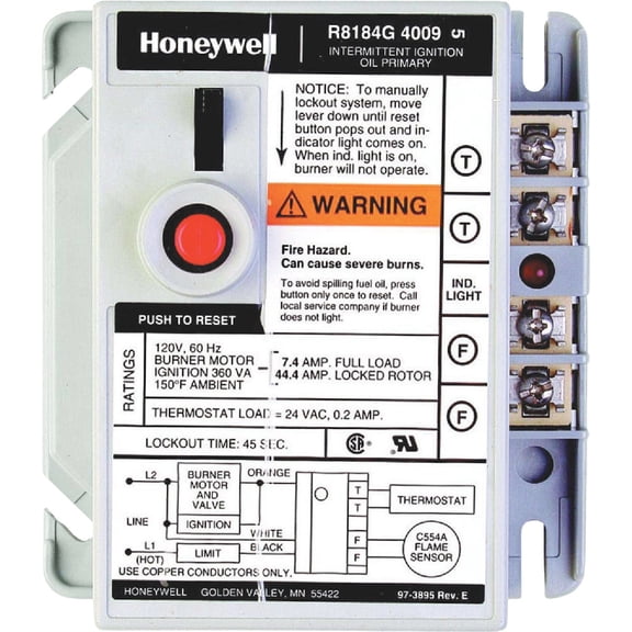 Protech 425038 R8184G4009 Oil Burner Control