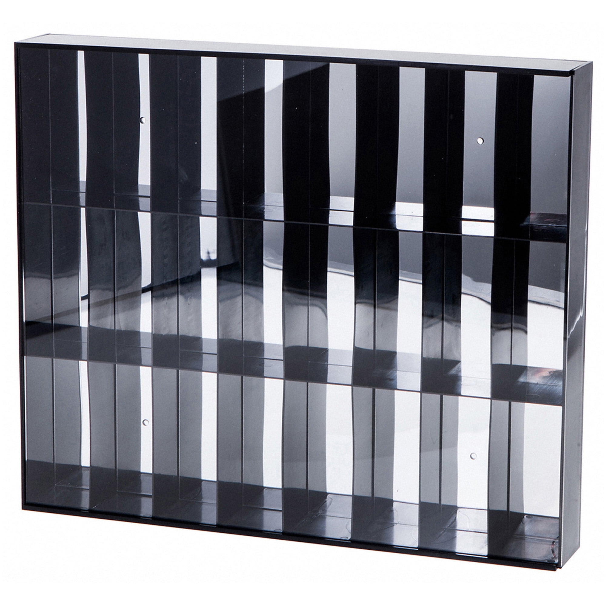Clear Acrylic 24-Slot Wall-Mounted Display Case for Action Figures
