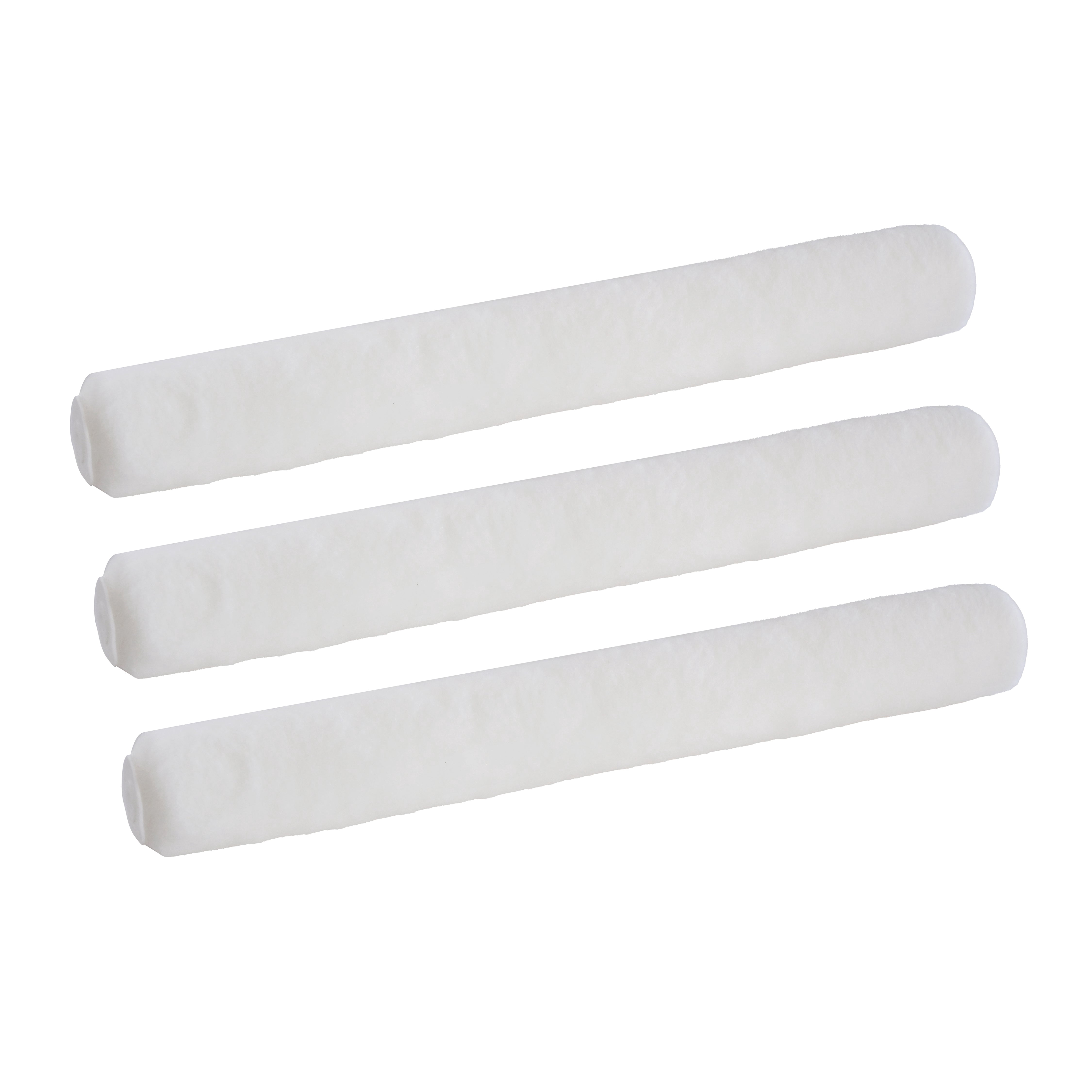 Proteco 18 in. x 3/8 in. White Woven Shed Resistant Paint Roller Cover (3 pack)