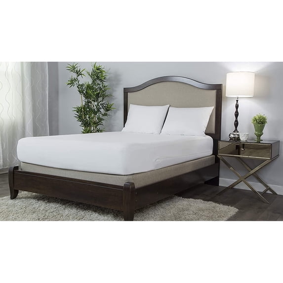 Protect-A-Bed AllerZip Smooth Waterproof Mattress Protector, Queen 9" - BOM1509-A