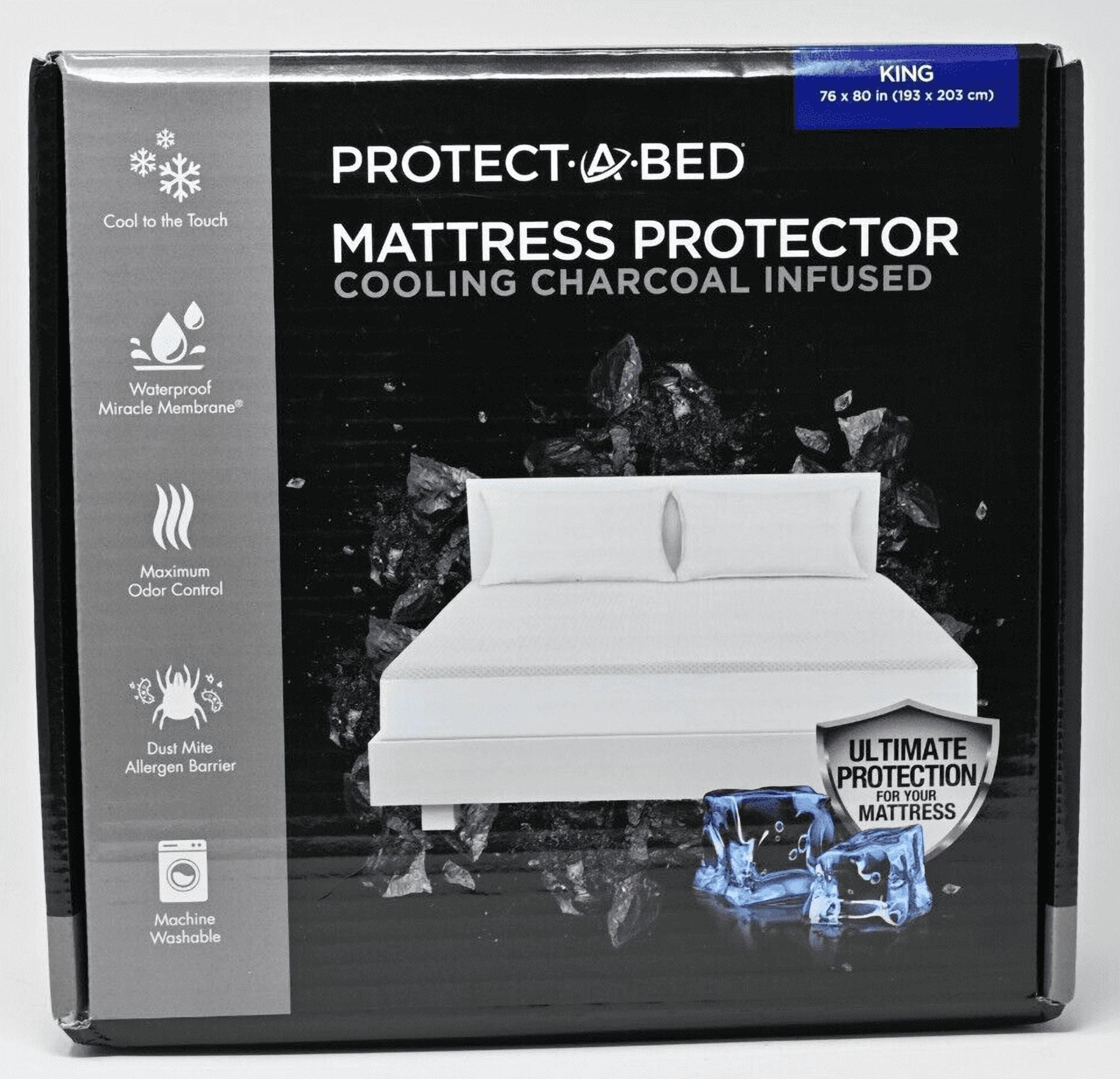 dust mite allergen barrier charcoal mattress topper