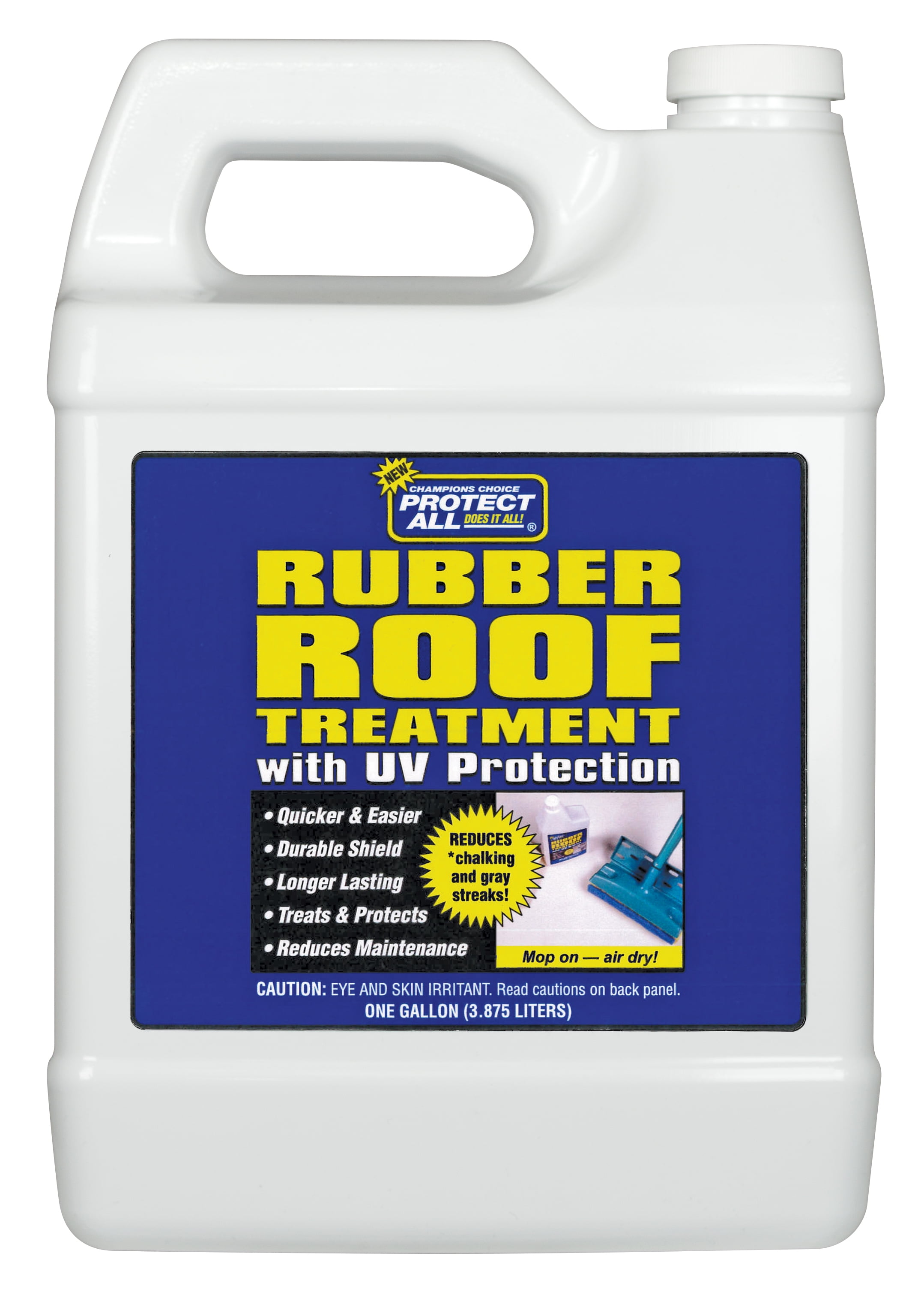 Protect All RV Rubber Roof Treatment 128 oz Anti-Static UV Protectant ...