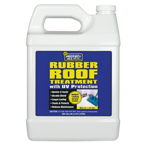 Protect All RV Rubber Roof Treatment Anti-Static, Dirt Repelling & UV Protectant 128 oz (68128)