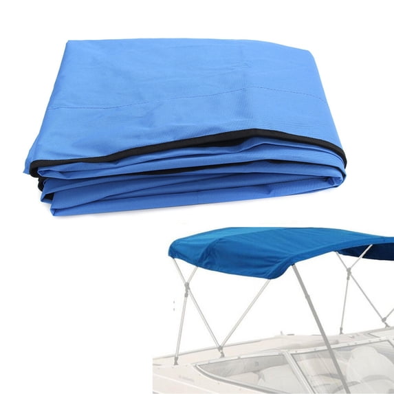 Protect Your Boat with Ease: Waterproof and UV Resistant Boat Cover - Canvas Yacht Awning Cover with Zipper - Frameless Design - Fits 3 Bow 73’‘-78’'W - Shield Against Elements