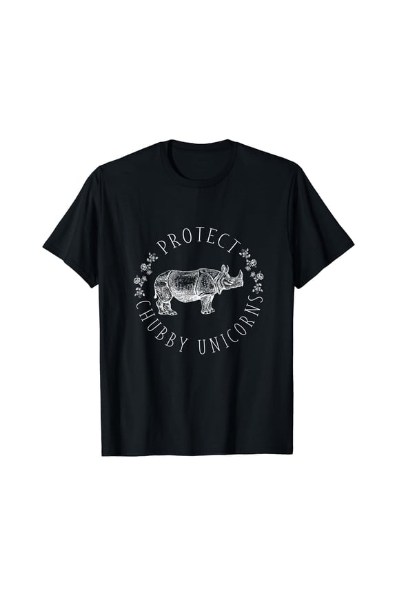 Protect Chubby Unicorns Save the White Rhino Animal Lover T-Shirt Gift for you - Men & Women Unisex T-shirt