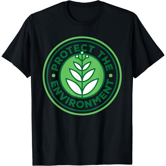 Protect Environment Black T-Shirt Short Sleeve Tee Unisex