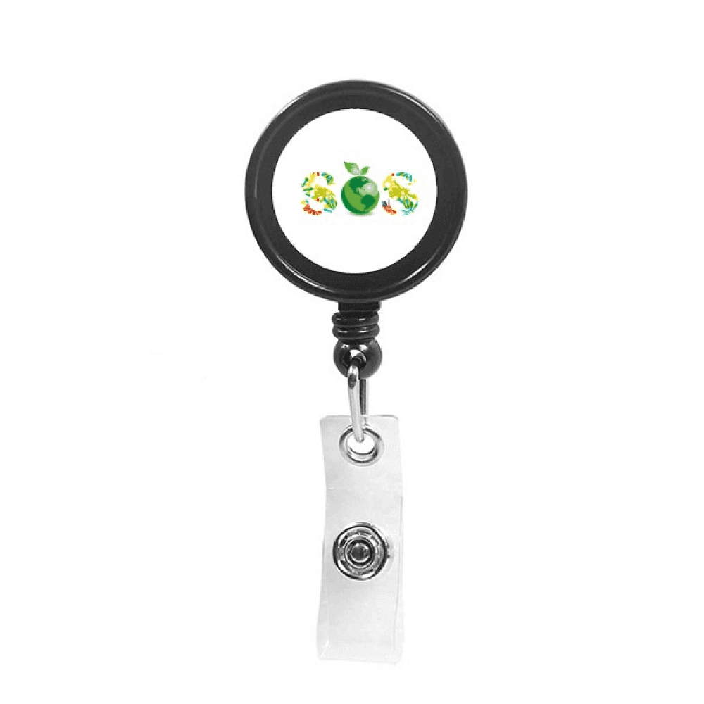 Protect Global Environment Retractable Keychain Badge Holder ID Badge