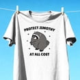 thumbnail image 1 of Protect Jimothy Raccoon T-Shirt, Funny Cute Trash Panda Graphic Tee, Cute Animal Lover Shirt, Famous Seattle Raccoon Tee, 1 of 4