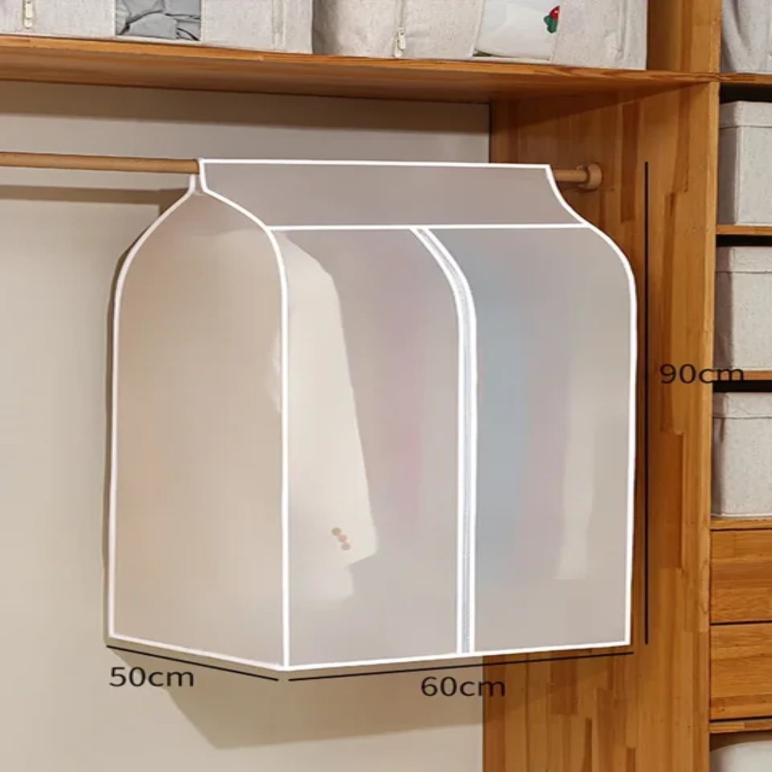 Protect and Organize your Clothes with this Stylish Clear Hanging Dust