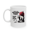 thumbnail image 1 of Protect Our National Parks Bear Lover Mug For Coffee Lover, Funny Ceramic Mug 11Oz-15Oz, 1 of 5
