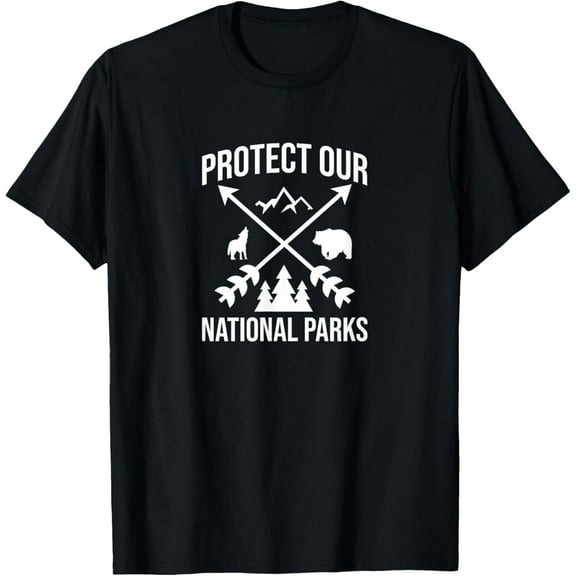Protect Our National Parks Classic Resist Outdoor Camping T-Shirt100% pure cotton