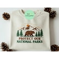 thumbnail image 1 of Protect Our National Parks Embroidered Sweatshirt, Park Lover Shirt, Nature Lover Gift, Conservation Gift, Nature Lover Gift, Granola Girl, 1 of 4