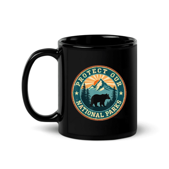 Protect Our National Parks Retro Forest Nature Mug For Coffee Lover, Funny Ceramic Mug 11Oz-15Oz
