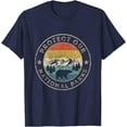 thumbnail image 1 of Protect Our National Parks Retro Hiking Unisex T-Shirt for Men Women Kids Toddler,Navy Color,Size 5/6, 1 of 5