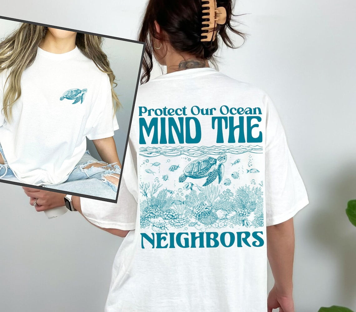 Save Rhe Baby Turtles Protect Our Oceans Save The Shark Turtle T-Shirt Size S-5XL - Walmart.com