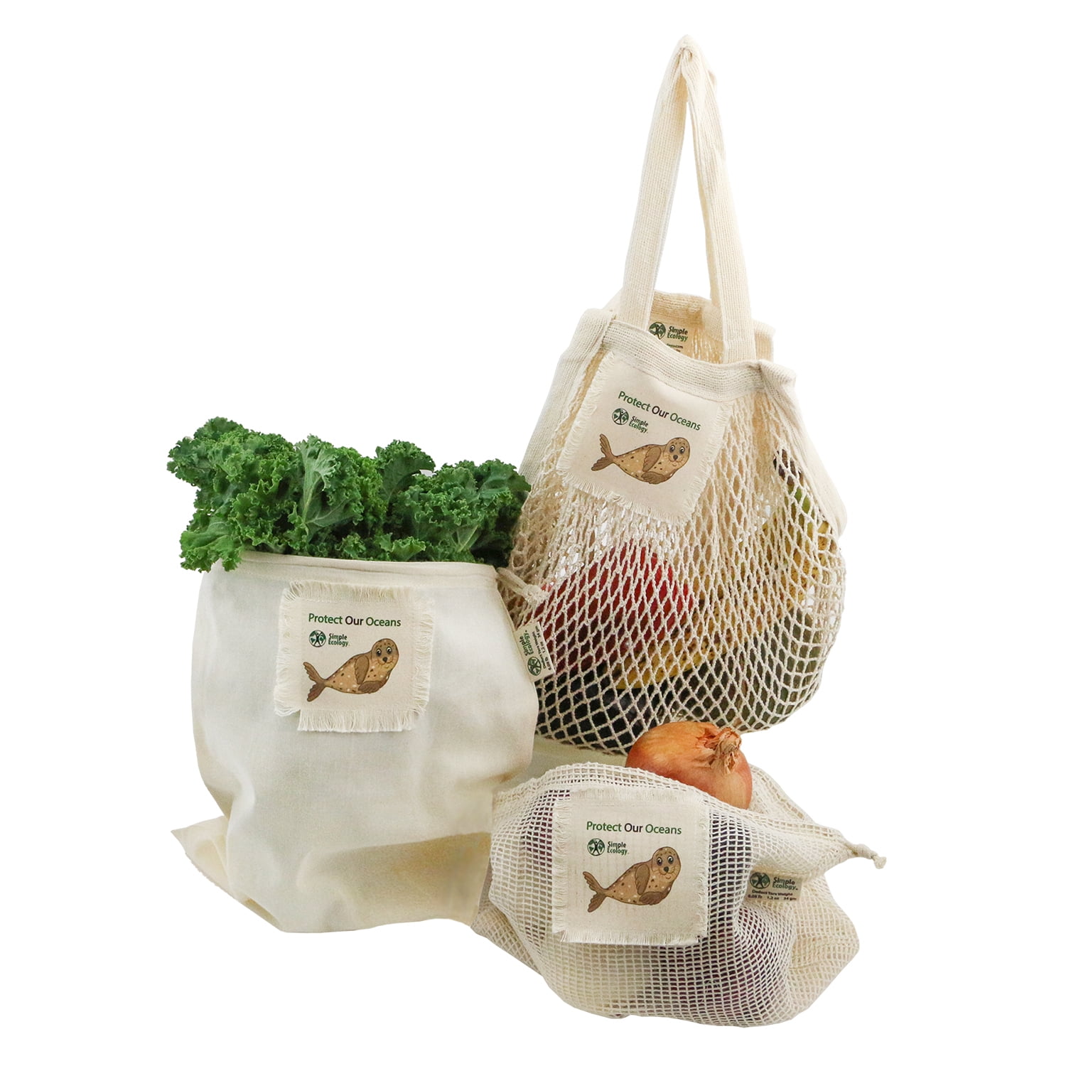 Reusable Shopping Bag Organic Drawstring