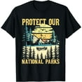 thumbnail image 1 of Protect Our US National Parks - Hiking & Camping Lover Unisex T-Shirt for Men Women Kids Toddler,Black Color,Size YM, 1 of 5