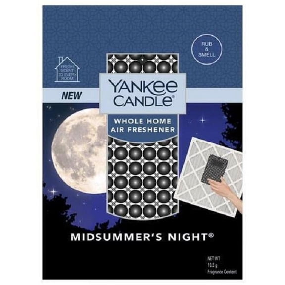 Protect Plus Industries 118925 Yankee Candle Midsummers Night Scented House Furnace Filter Pad Air Freshener, Green