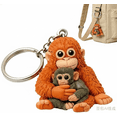 thumbnail image 1 of Protect Punch The Monkey Keychain - Cute Monkey Holding Plush Toy Keyring, Soft Stuffed Animal Pendant for Backpack, Purse, and Car Keys, Approx 3 Inch Miniature Orangutan Plush Keychain, 1 of 7