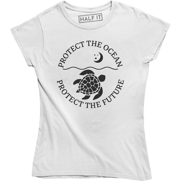 Protect The Ocean Protect The Future Turtle Life Beach Fish Fashion Women T-Shirt