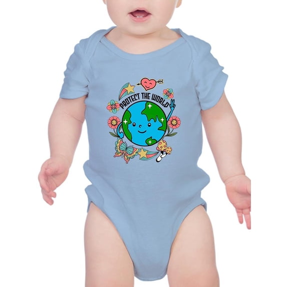 Protect The World Quote Bodysuit Infant -Image by Shutterstock, 24 Months