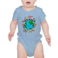 thumbnail image 1 of Protect The World Quote Bodysuit Infant -Image by Shutterstock,  6 Months, 1 of 4