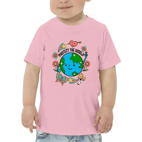 Protect The World Quote T-Shirt Toddler -Image by Shutterstock, 5 Toddler