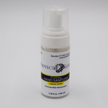 Protect U Guard Foaming Alcohol Hand Sanitizer, Lemon Scent, Travel Size