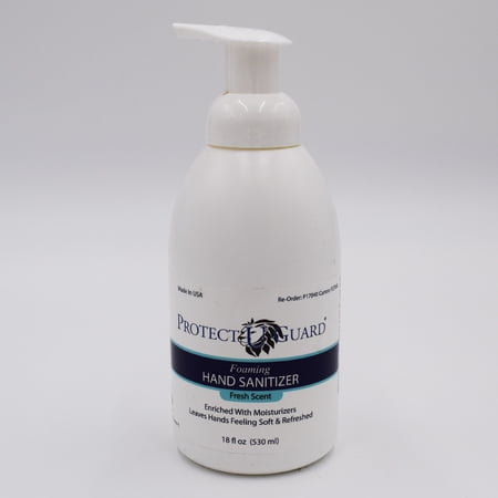 Protect U Guard Foaming Alcohol Hand Sanitizer, Fresh Scent, 18 Ounce