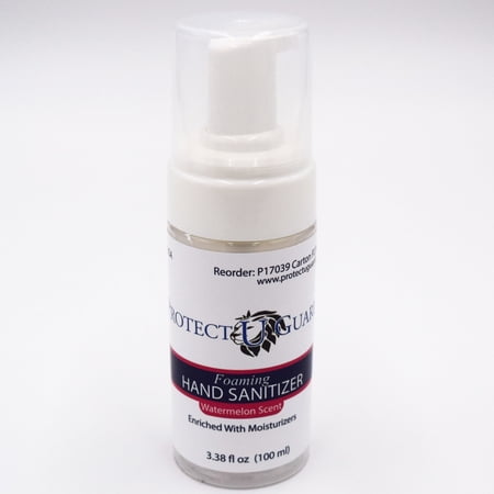 Protect U Guard Foaming Alcohol Hand Sanitizer, Watermelon Scent, Travel Size