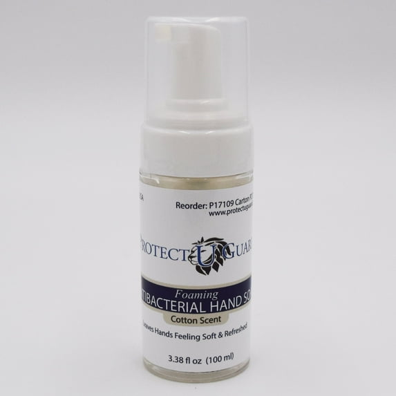 Protect U Guard Foaming Antibacterial Hand Soap, Cotton Scent, Travel Size