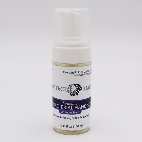 Protect U Guard Foaming Antibacterial Hand Soap, Lavender Scent, Travel Size