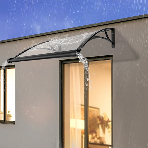 Protect Your Doorway from Rain and Sun with This Stylish and Durable Door Awning Canopy - Snow-Proof, Corrosion-Resistant, Easy to Clean