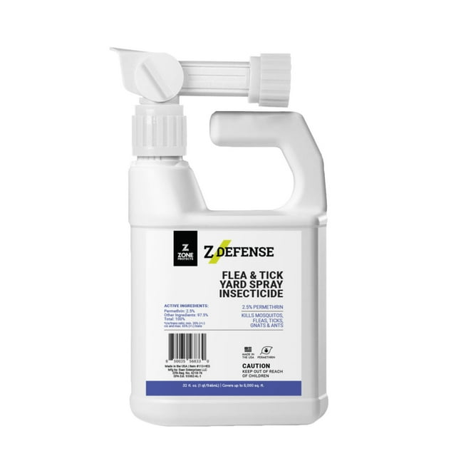 Zone Protects Flea & Tick Yard Spray; Permethrin Concentrate that Kills