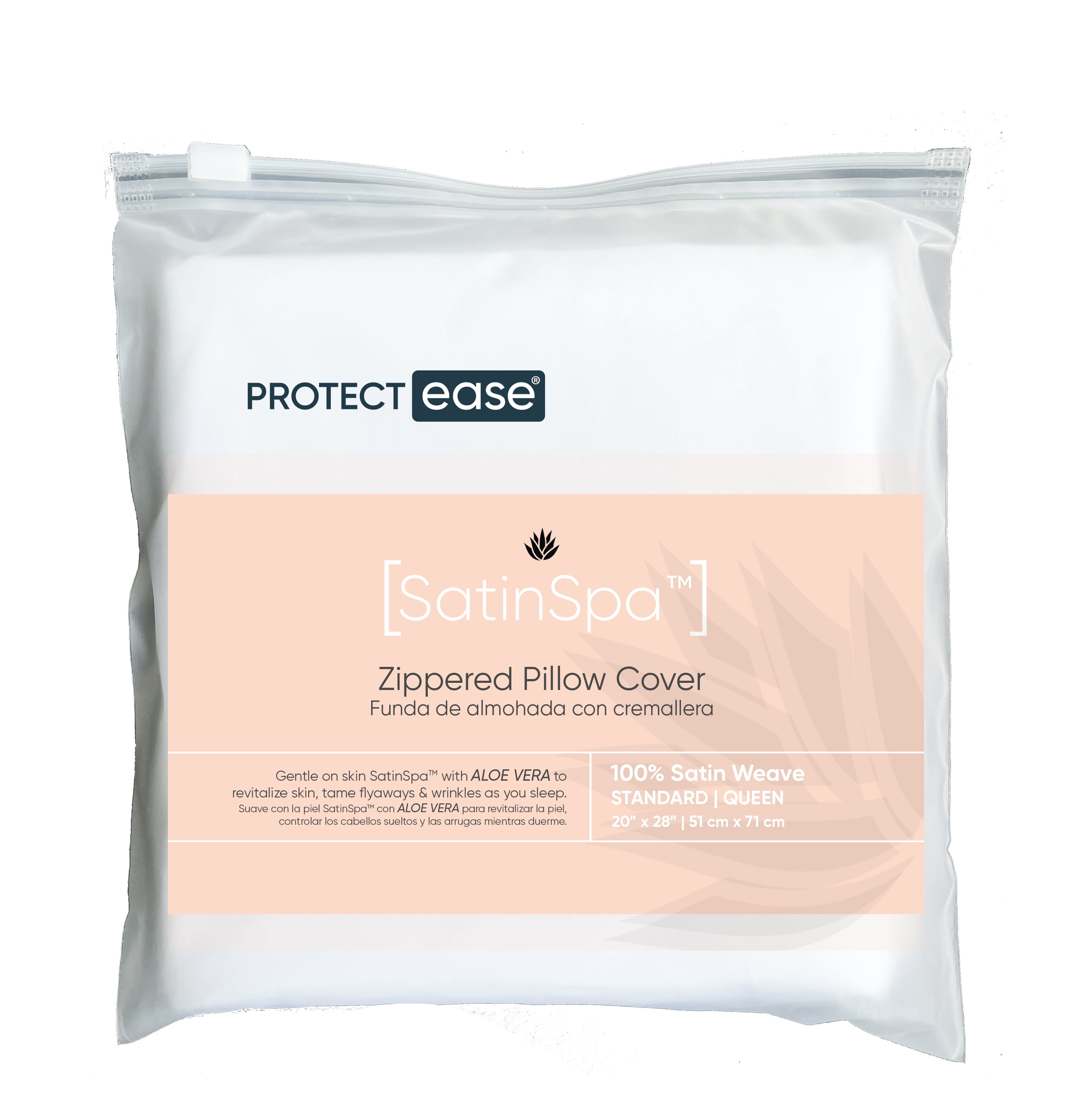 ProtectEase Satinspa Zippered Pillow Protector Standard/Queen