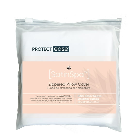 ProtectEase Satinspa Zippered Pillow Protector Standard/Queen