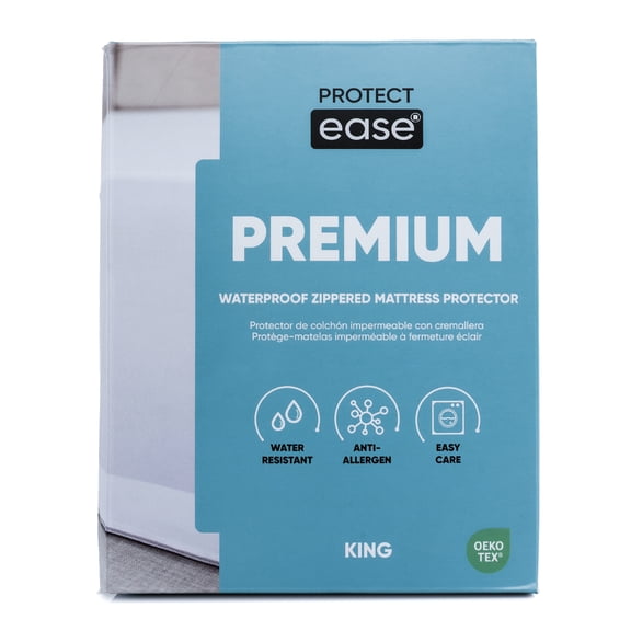ProtectEase Waterproof Zippered Polyester Mattress Encasement, Full
