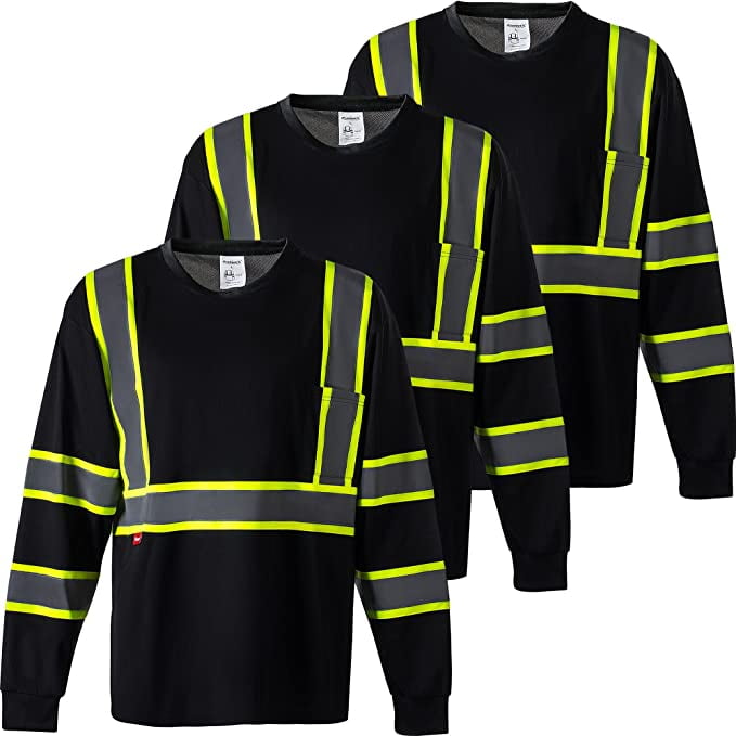 High visibility long deals sleeve shirt walmart