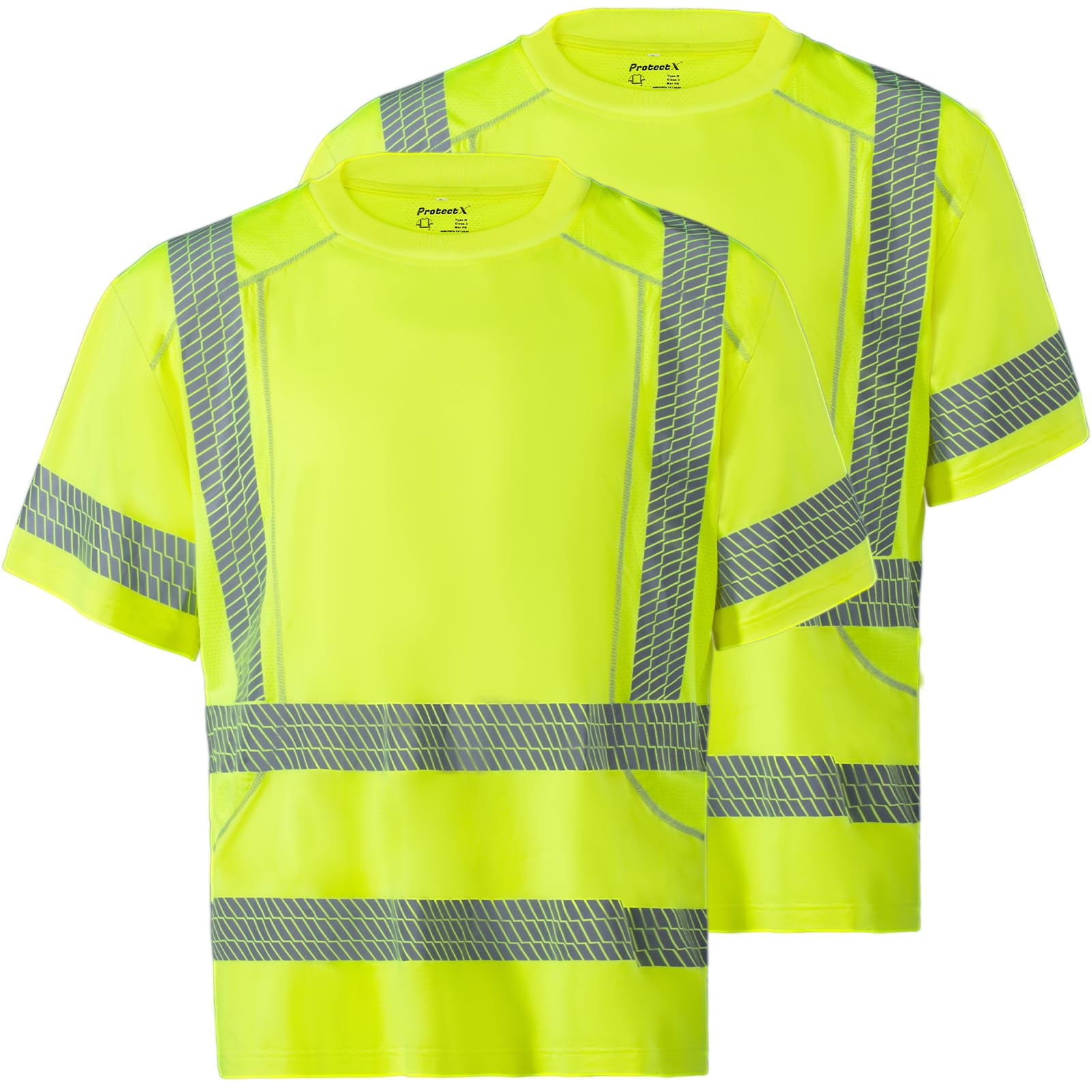 ProtectX Class 3 High Visibility Shirts for Men Reflective Safety Hi ...