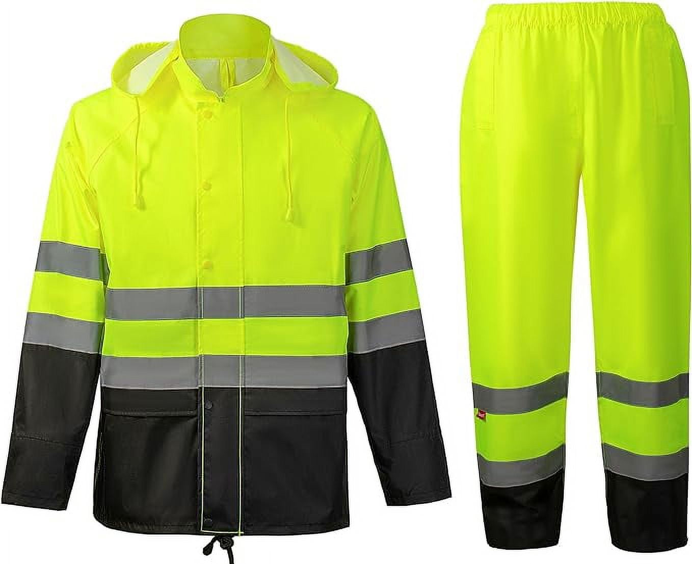 6X-Large Heavy Duty Yellow Rain Suit 3pc – .35mm PVC - by Xpose