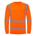 thumbnail image 1 of ProtectX High Visibility Long Sleeve Safety Reflective Shirts, Construction Work Shirt for Men, ASIN Class 3 Type R Orange Long 3X-Large, 1 of 7