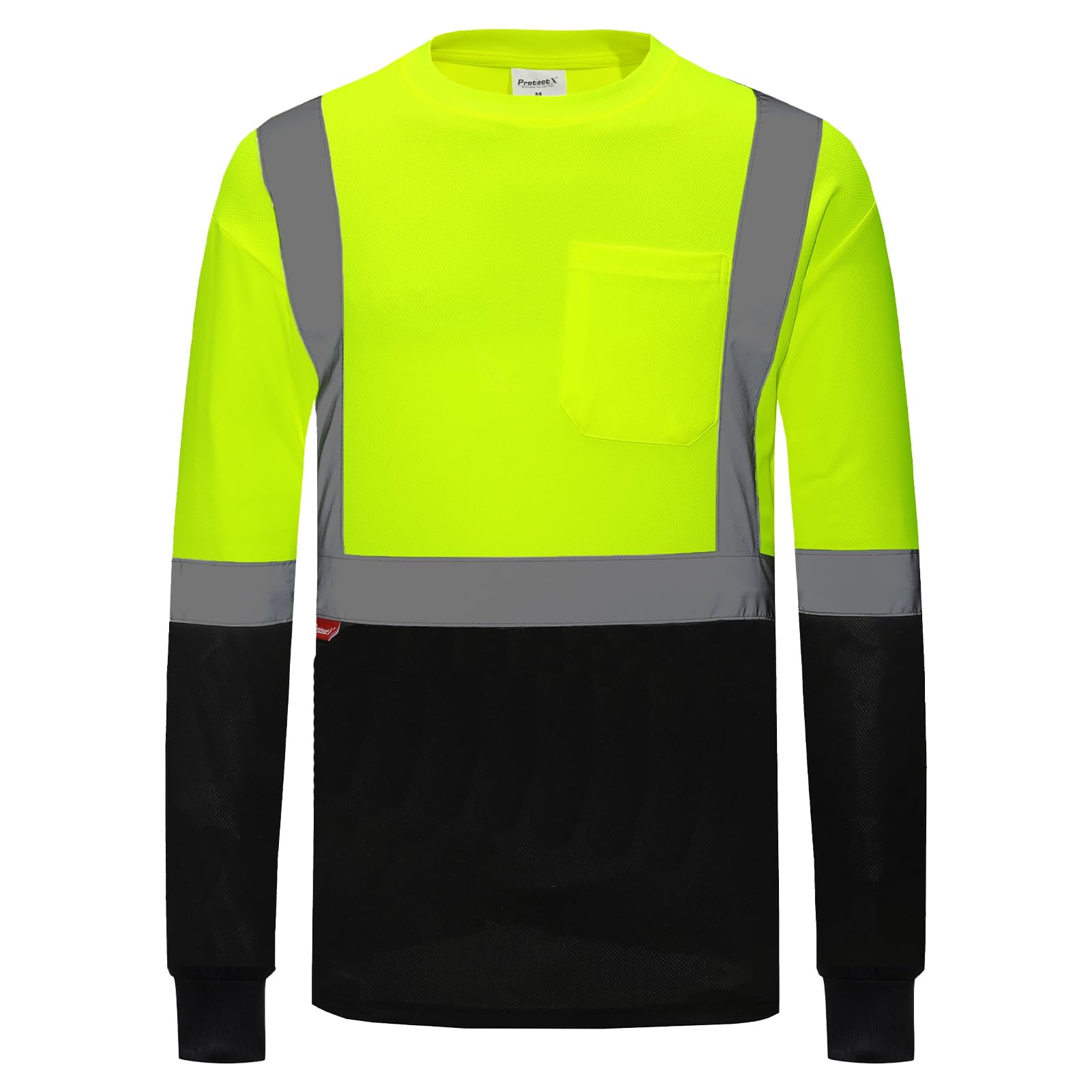 ProtectX High Visibility Long Sleeve Shirts Reflective Hi Vis Safety ...