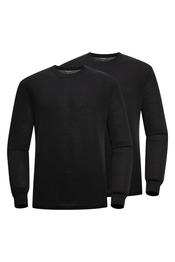 High Visibility Shirts Safety for Men Women, Sun Protection Long Sleeve Work T Shirt Construction Shirts, Black, X Large