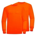 thumbnail image 1 of ProtectX High Visibility Shirts Safety for Men Women, Sun Protection Long Sleeve Work T Shirt Construction Shirts, Orange, XX Large, 1 of 7