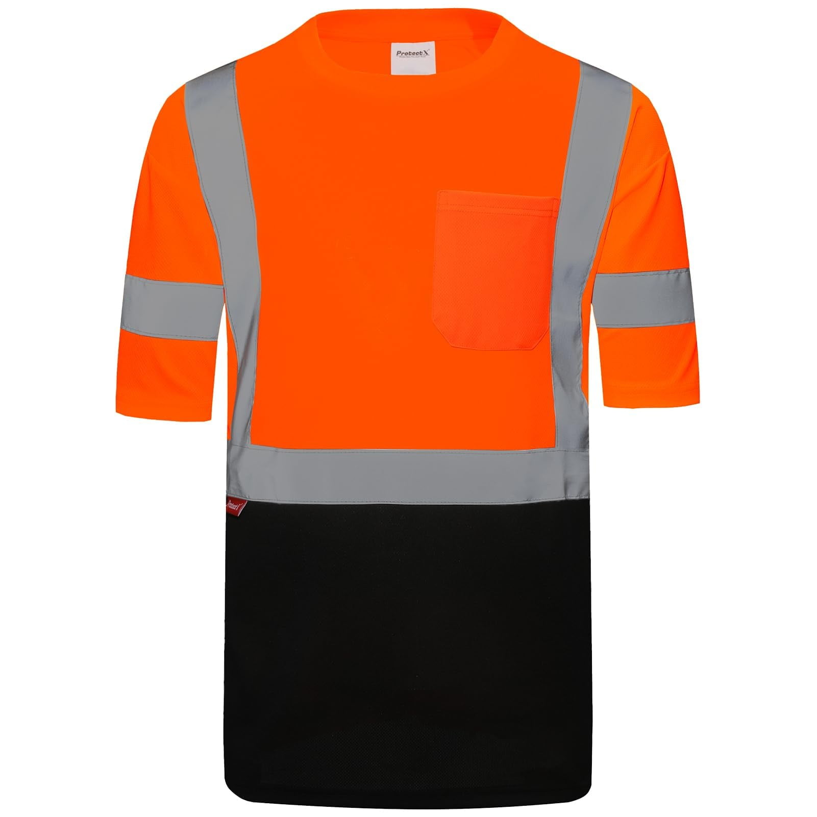 ProtectX High Visibility Short Sleeve Shirts Reflective Hi Vis Safety ...