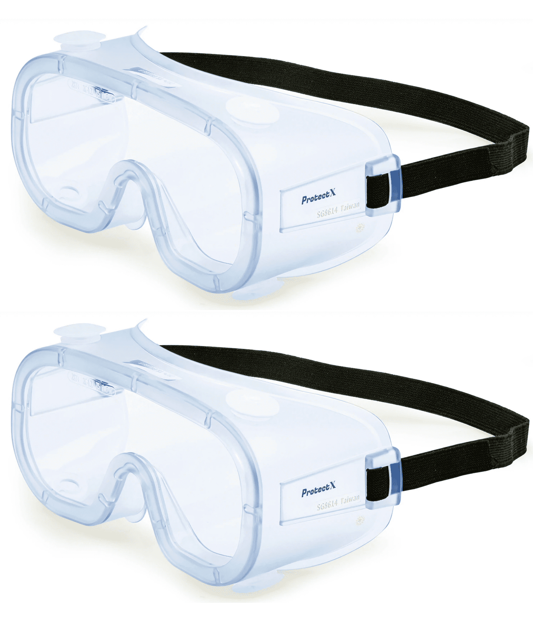 ProtectX Safety Glasses Scratch Resistant Anti Fog Polycarbonate Lenses with UV Protection Whale Pack of 2