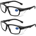 thumbnail image 1 of ProtectX Stylish Anti-Fog & Scratch-Resistant Safety Glasses With Readers, UV Protection Goggles, Anti-Impact Lightweight Glasses for Men＆Women, +1.5, 1 of 8