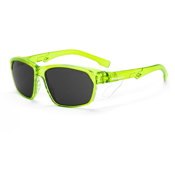 ProtectX Stylish Anti-Fog & Scratch-Resistant Safety Glasses, UV Protection Goggles, Anti-Impact Lightweight Glasses for Men&Women Green Tinted Smoke