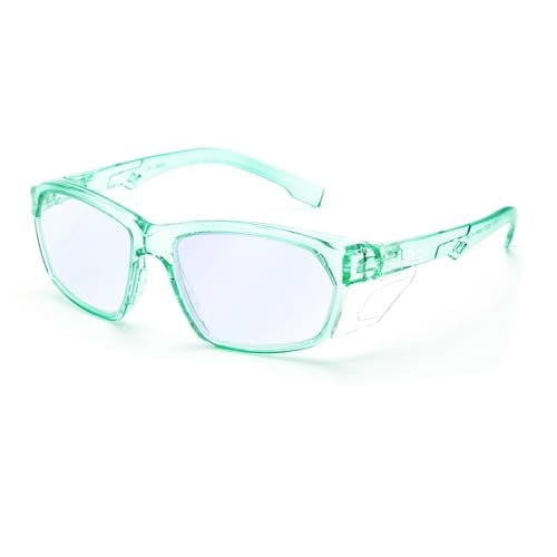 ProtectX Stylish Safety Glasses Anti-Fog & Scratch-Resistant Protective Eyewear, UV Protection Goggles, Blue Light Blocking Glasses for Men&Women Jade
