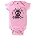 thumbnail image 1 of Protected By A Griffon Funny Baby Bodysuit (Pink), 6-9 Months, 1 of 2